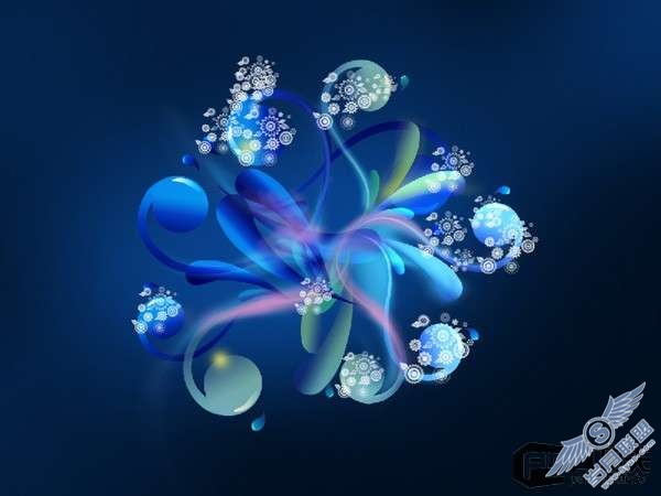photoshop用钢笔工具绘制3D抽象物体【图】_
