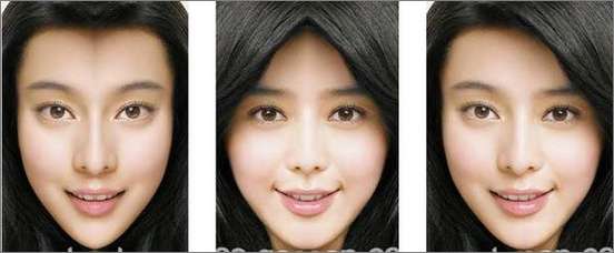 Photoshop出来的众多明星对称脸照欣赏