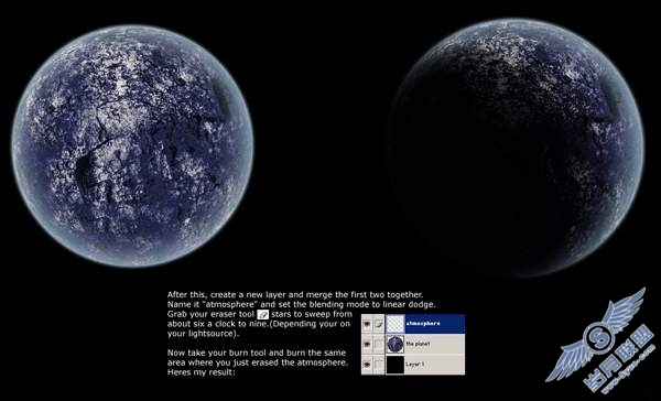 Photoshop绘制星球教程