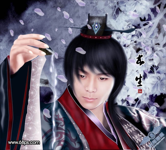 PhotoShop鼠绘古装美男