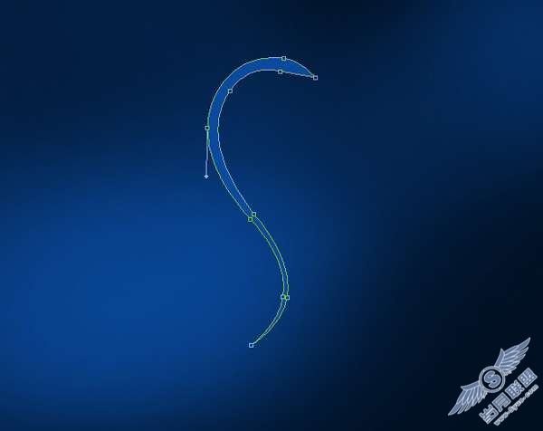 photoshop用钢笔工具绘制3D抽象物体【图】_