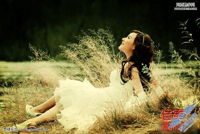 Photoshop调色教程:漂亮的月桂女神