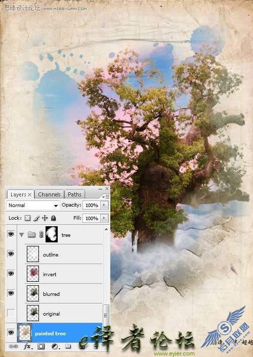 Photoshop创意合成教程:虚构的蒙太奇魔幻场景
