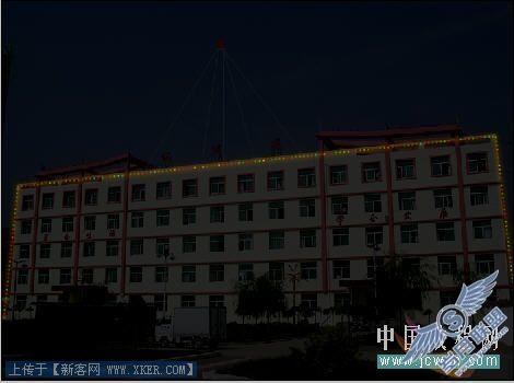 Photoshop把白天打造成节日夜晚效果