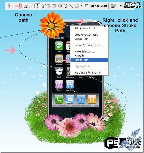 Photoshop合成:制作炫酷的苹果<a href=http://www.syue.com/Digital/Mobile/ target=_blank class=infotextkey>手机</a>天空之城