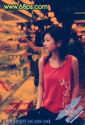 Photoshop调出照片的陈旧暖色调