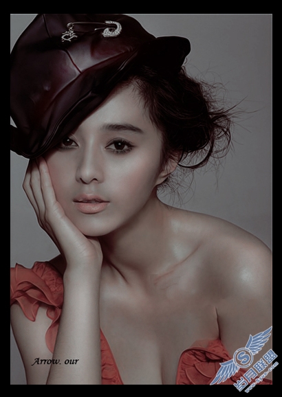 Photoshop调色教程:灰色调美女照片