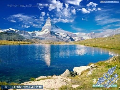 用Photoshop混合选项轻松合成风景照片