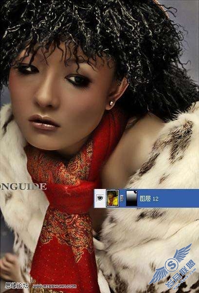 Photoshop照片处理:调出美女金属质感肤色【图】_