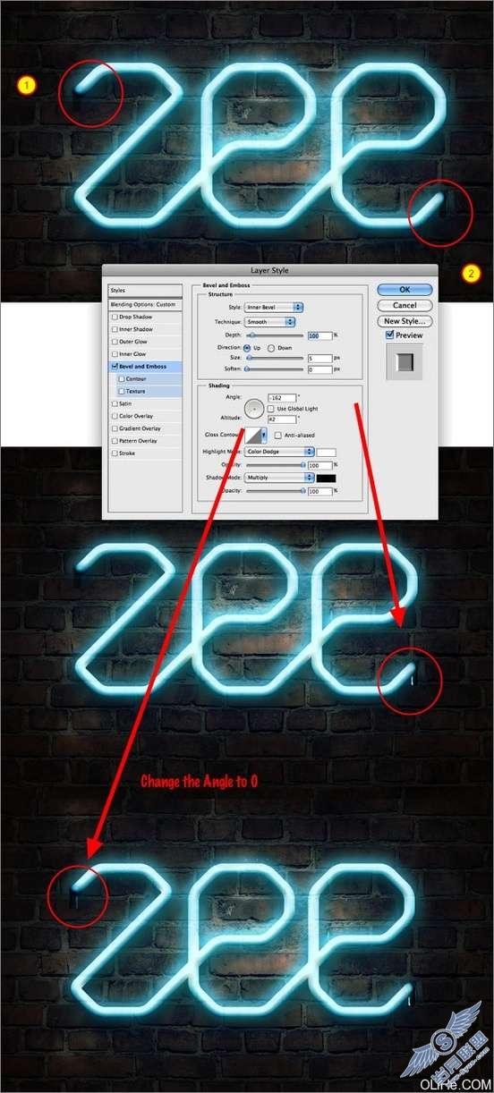 Photoshop文字特效:制作霓虹灯文字_