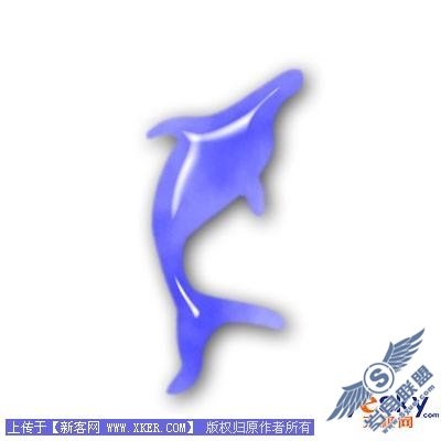 Photoshop鼠绘逼真玉石海豚吊坠