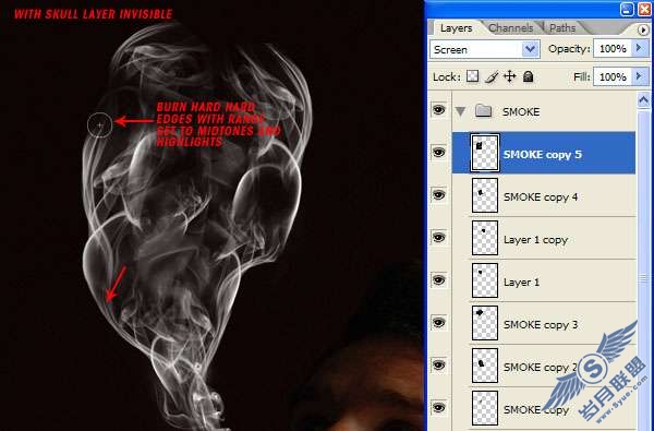 Photoshop合成教程:利用烟雾做出一个超现实的效果【图】_