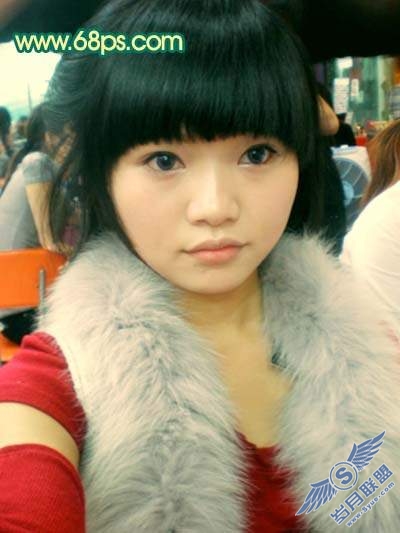 Photoshop调色:人物质感橙红色肤色