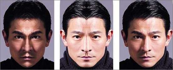 Photoshop出来的众多明星对称脸照欣赏
