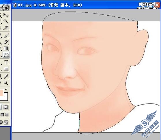 Photoshop鼠绘教程:气质美女