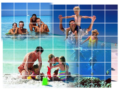 Photoshop制作五彩斑斓的马赛克特效照片