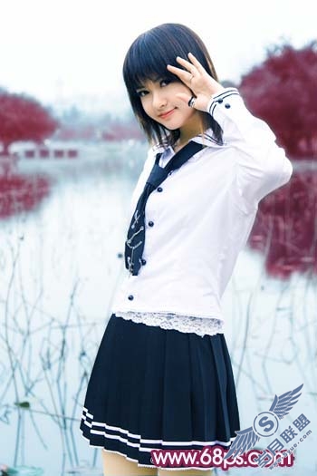 Photoshop调出人物照片漂亮的紫红色