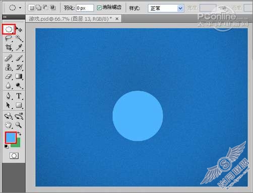 Photoshop设计制作杠金花游戏按钮【图】_