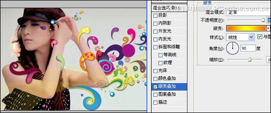 Photoshop打造人物花纹时尚海报