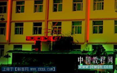 Photoshop把白天打造成节日夜晚效果
