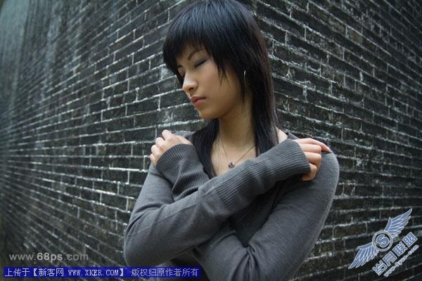 巧用Photoshop个性画笔为MM照做超酷签名