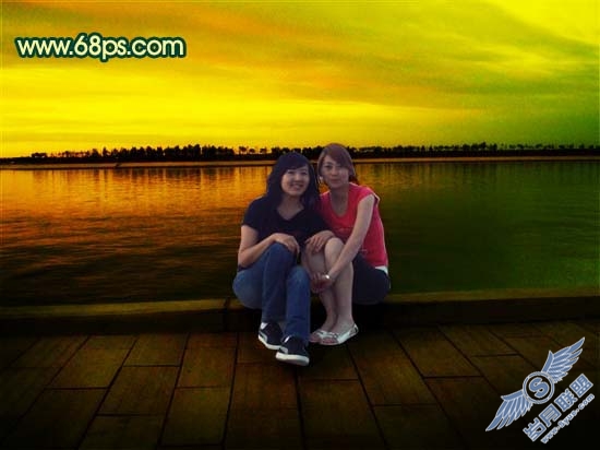 Photoshop调出偏暗外景照片流行的暖色调