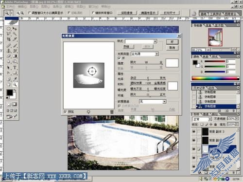 Photoshop滤镜巧妙模拟下雪效果_