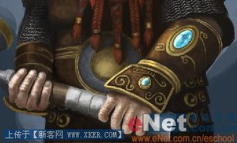 教你Photoshop手绘魔兽世界里的矮人战士(7)