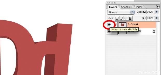 photoshop创建高光和阴影效果的3D文字教程