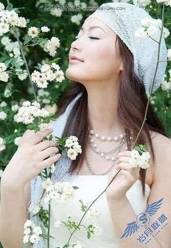 photoshop照片处理:调色出唯美紫色调美女【图】_