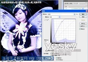 PhotoShop营造梦幻效果_神秘园中的精灵_天极设计在线整理转载