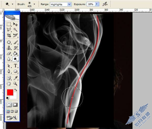 Photoshop合成教程:利用烟雾做出一个超现实的效果【图】_