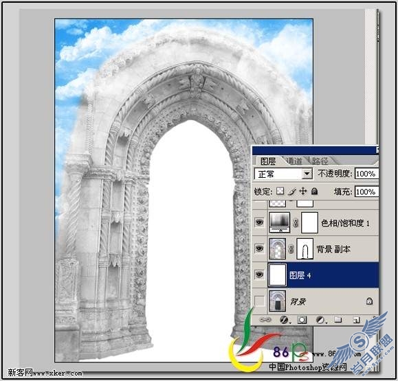 PhotoShop合成天河中奔跑的白马