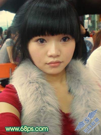 Photoshop调色:人物质感橙红色肤色
