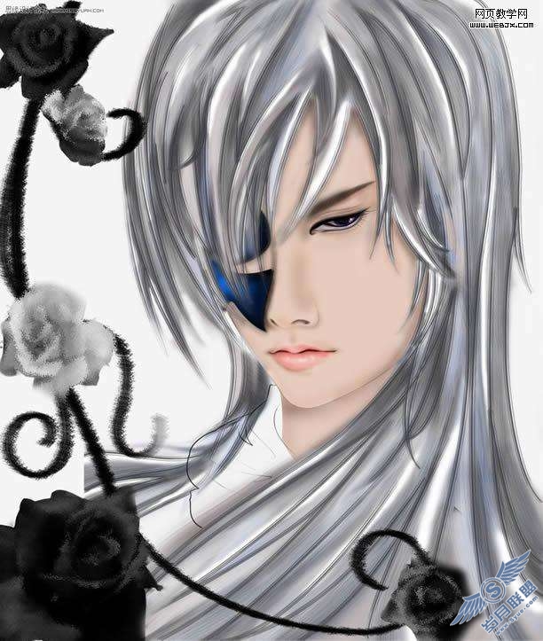 Photoshop绘制冷酷的漫画CG人物【图】_