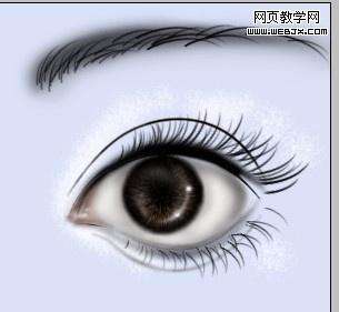 Photoshop鼠绘教程:制作惊讶的眼睛表情教程【图】_