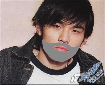 教程：Photoshop巧给照片人物加胡子