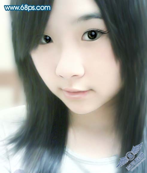 photoshop把曝光过度的人物照片转手绘效果