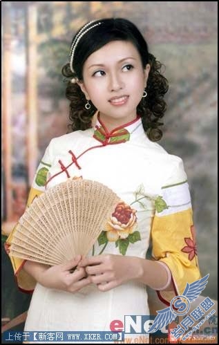 Photoshop把照片变成画像效果