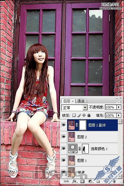 Photoshop打造漂亮的复古色彩美女照片