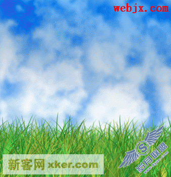 Photoshop模拟制作草地和天空效果图