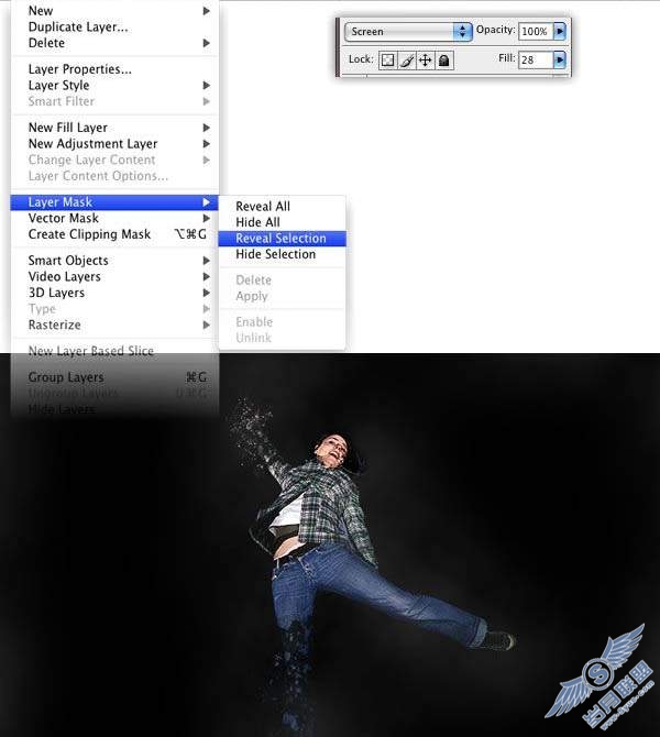 Photoshop制作绚丽的真人潮流插画