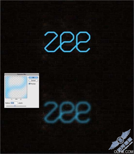 Photoshop文字特效:制作霓虹灯文字_