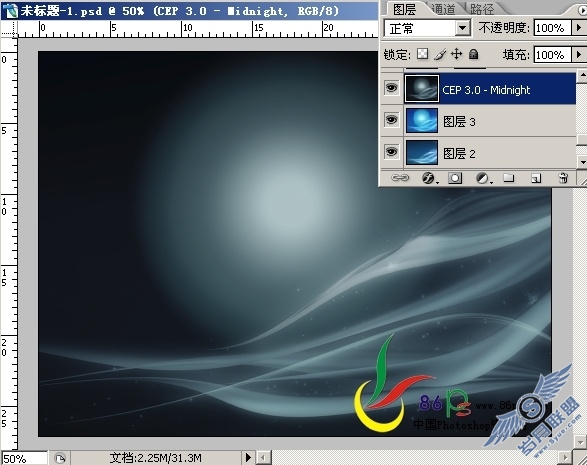 PhotoShop合成月光芭蕾效果教程