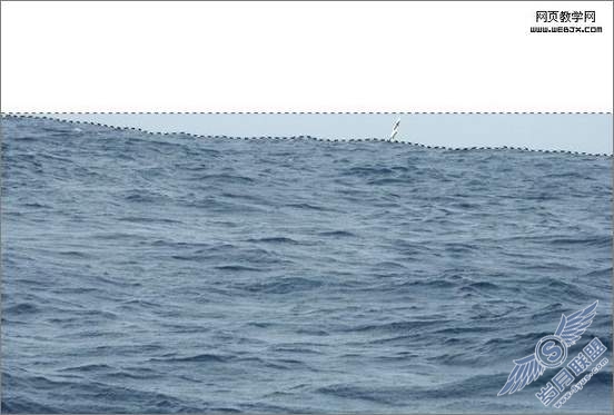 Photoshop合成教程:自由女神破碎掉大海