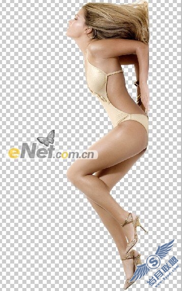 Photoshop图像合成特效之美女戏水