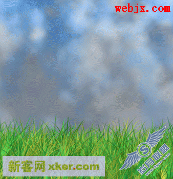 Photoshop模拟制作草地和天空效果图