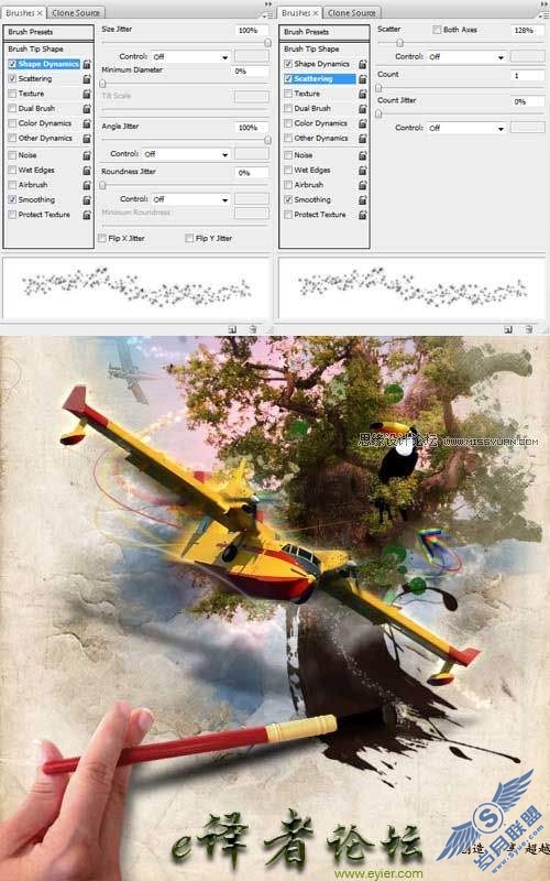 Photoshop创意合成教程:虚构的蒙太奇魔幻场景
