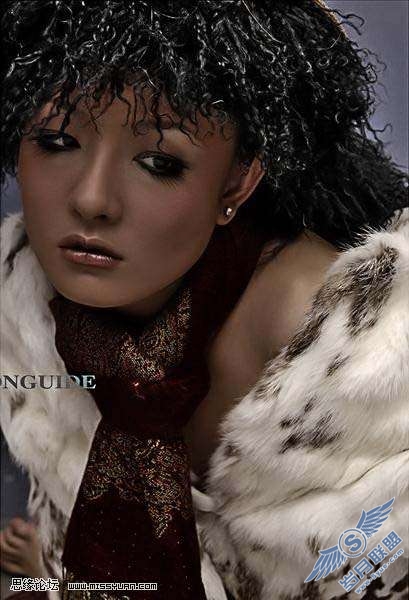 Photoshop照片处理:调出美女金属质感肤色【图】_