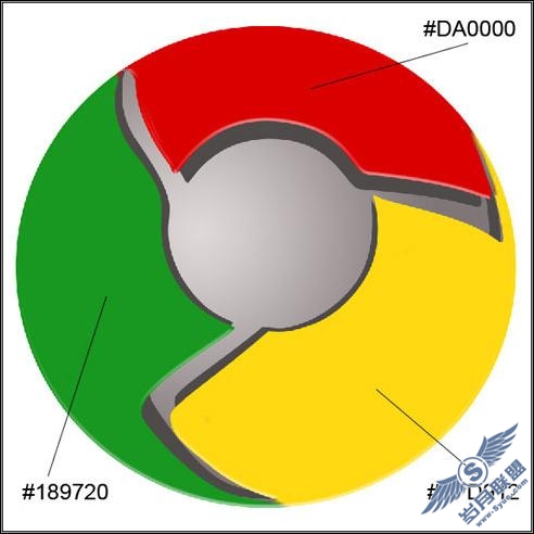 Photoshop绘制GoogleChrome浏览器LOGO